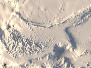 Cyprus relief without water C4D STL Modèle 3D
