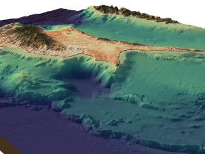 Cyprus relief without water C4D STL 3D Model