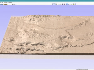 Cyprus relief without water C4D STL Modèle 3D