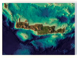 Relieve de Creta sin agua C4D STL Modelo 3D