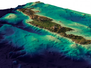 Crete relief without water C4D STL 3D Модель