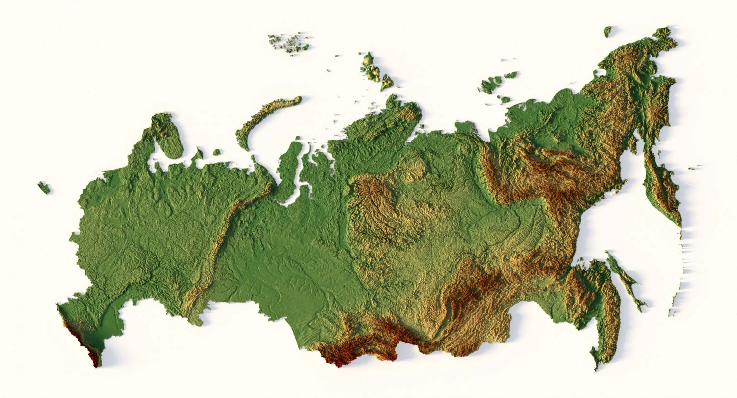 Russia C4D STL 3D Model .c4d .max .obj .3ds .fbx .stl .blend