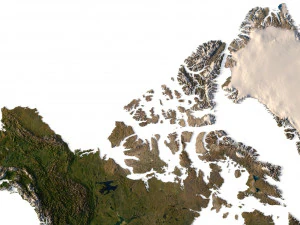 Mapa 3D de Am&eacute;rica del Norte Modelo 3D