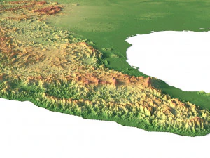 Mapa 3D de Am&eacute;rica del Norte Modelo 3D