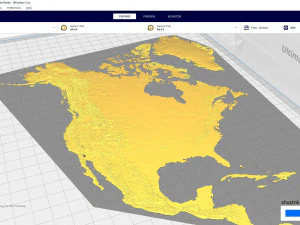 Mapa 3D de Am&eacute;rica del Norte Modelo 3D