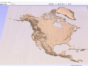 North America 3D map Modelo 3D