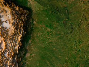 3D map of South America 3Dモデル