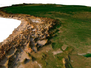 3D map of South America 3D Model