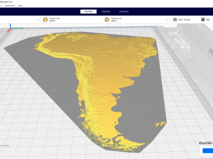 3D map of South America 3Dモデル