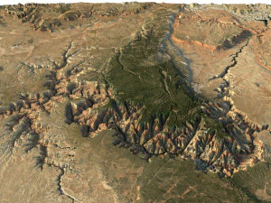 Il Grand Canyon in Arizona Modello 3D