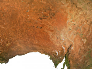 Relief map of Australia 3D Model