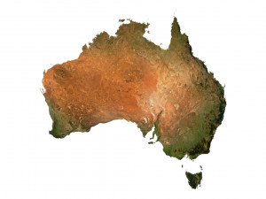 Relief map of Australia 3D Model