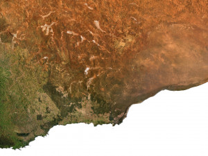Relief map of Australia 3D Model