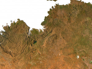 Relief map of Australia 3D Model
