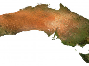 Relief map of Australia 3D Model