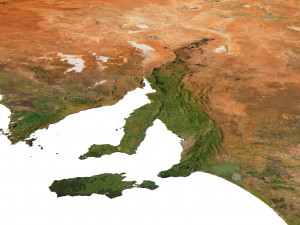 Relief map of Australia 3D Model