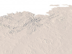 Relief map of Australia 3D Model