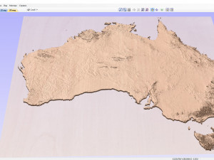 Relief map of Australia 3D Model