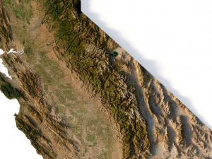 Relief map of California 3D Model