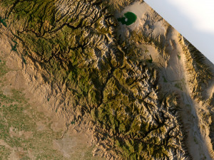 Relief map of California 3D मॉडल