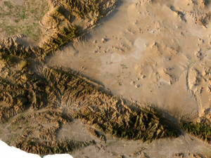 Relief map of California 3D मॉडल