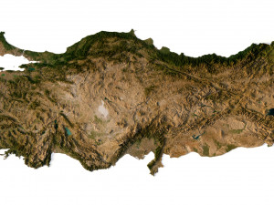 Relief map of Turkey 3D मॉडल