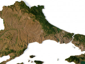 Relief map of Turkey 3D मॉडल