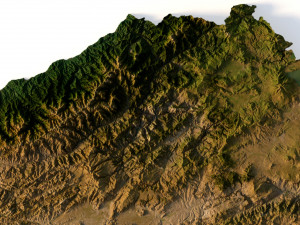 Relief map of Turkey 3D मॉडल