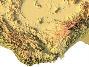 Relief map of Turkey 3D मॉडल