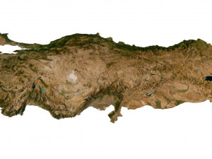 Relief map of Turkey 3D मॉडल