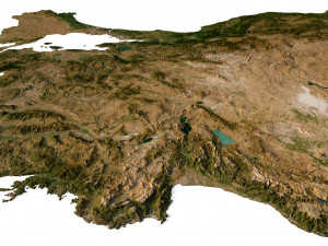 Relief map of Turkey 3D मॉडल