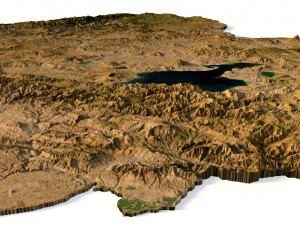 Relief map of Turkey 3D मॉडल