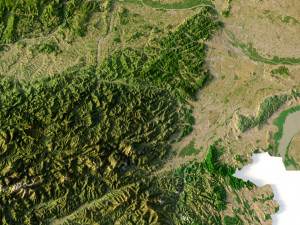 Relief map of Austria 3D Model