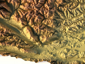 Relief map of Austria 3D Model