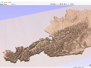 Relief map of Austria 3D Model
