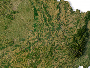 Relief map of France Modelo 3D