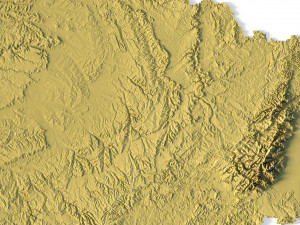 Relief map of France Modelo 3D