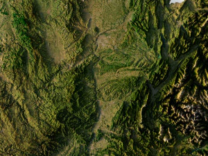 Mapa en relieve de Francia Modelo 3D