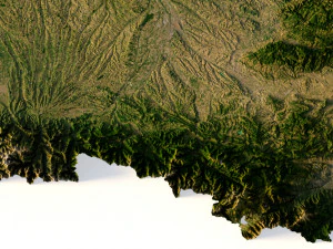 Mapa en relieve de Francia Modelo 3D