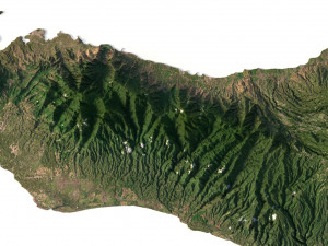 Relief map of Bali 3D Модель