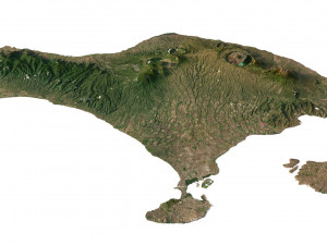 Relief map of Bali 3D Модель