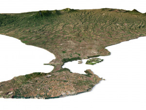 Relief map of Bali 3D Модель