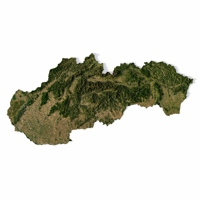 Slovakia Terrain Modelo 3D .c4d .max .obj .3ds .fbx .stl .blend 