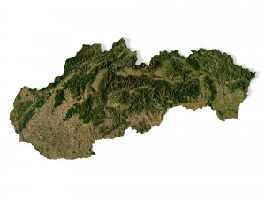Slovakia Terrain 3D Model