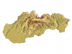 Slovakia Terrain Modelo 3D