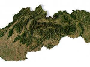 Słowacja Teren Model 3D