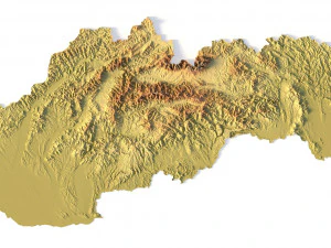 Słowacja Teren Model 3D