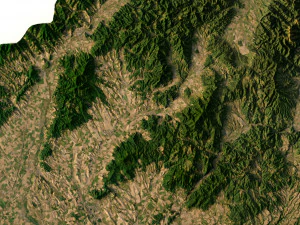 Słowacja Teren Model 3D