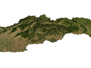 Słowacja Teren Model 3D