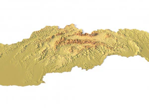Słowacja Teren Model 3D